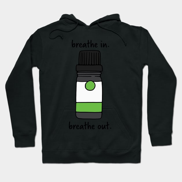 Green Essential Oil Hoodie by murialbezanson